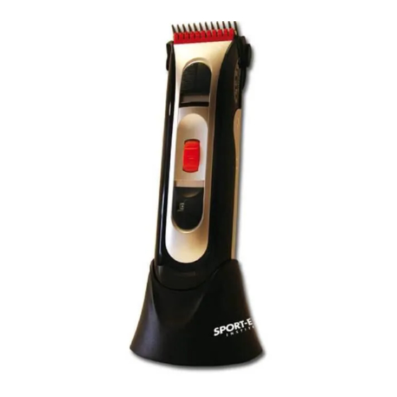 SPORT ELEC TONDEUSE CHEVEUX Manuals