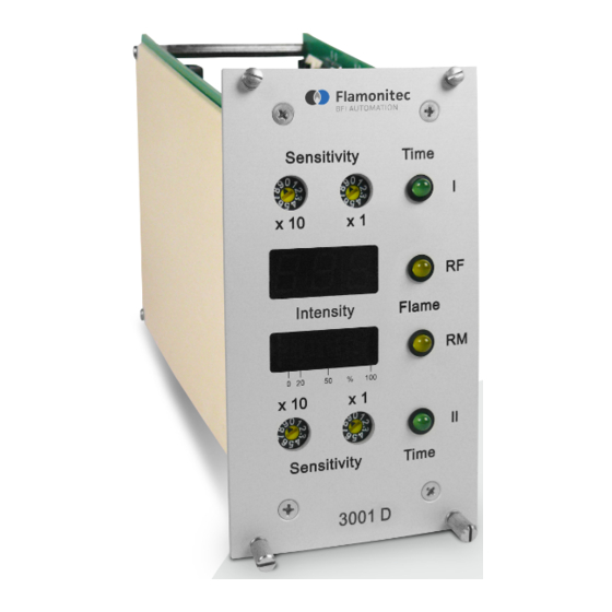 User Manuals: BFI Automation 3001D Flame Amplifier