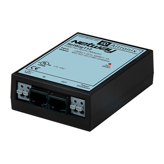 Altronix NetWay112 Installation Manual