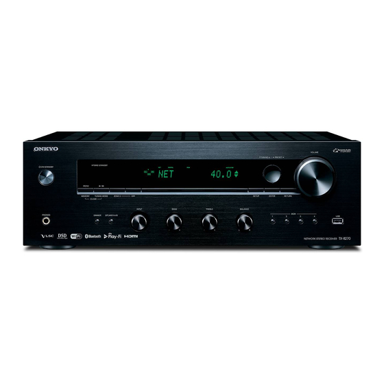 Onkyo TX-8270 Instruction Manual