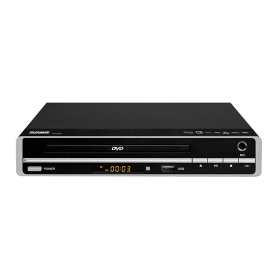 TELEFUNKEN TF-DVD5029 INSTRUCTION MANUAL Pdf Download | ManualsLib
