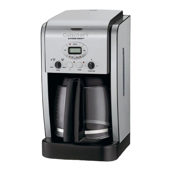 CUISINART EXTREME BREW DCC-2650P1 INSTRUCTION MANUAL Pdf Download ...