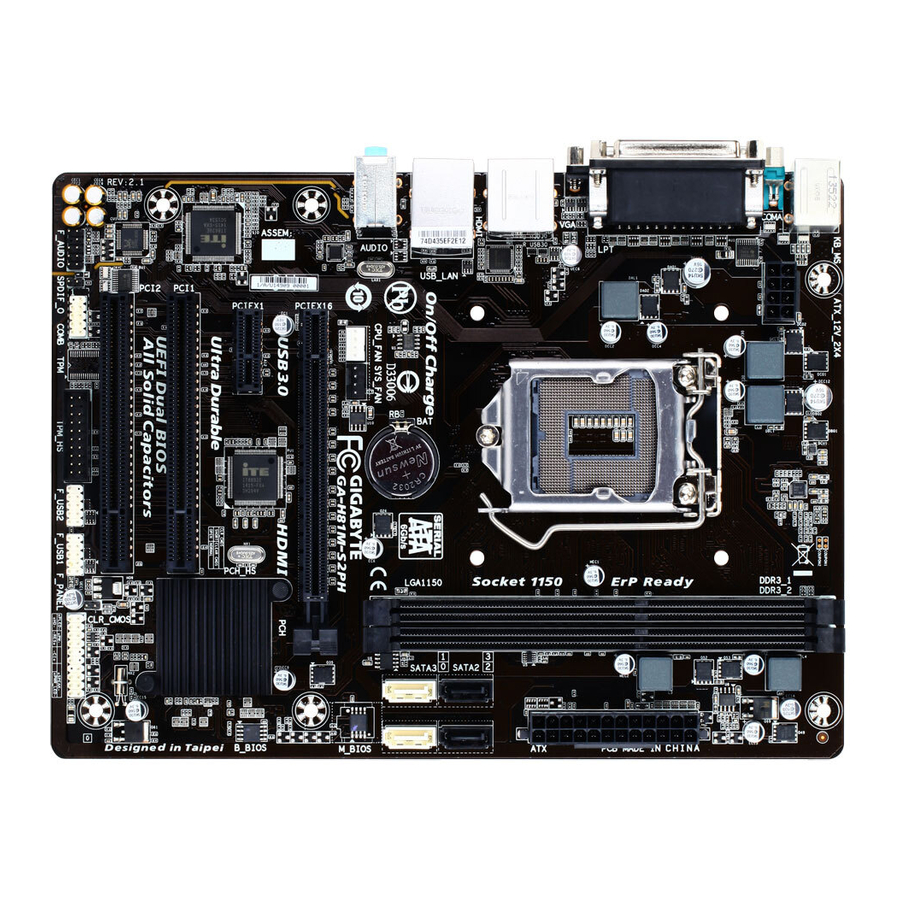 Gigabyte GA-H81M-S2PH User Manual