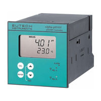 EUTECH INSTRUMENTS ALPHA PH 800 PHORP CONTROLLERTRANSMITTER Operating Instructions Manual