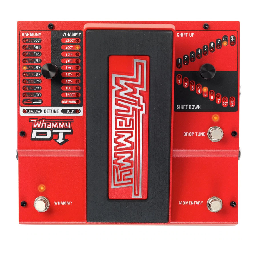 DigiTech Whammy DT Owner's Manual