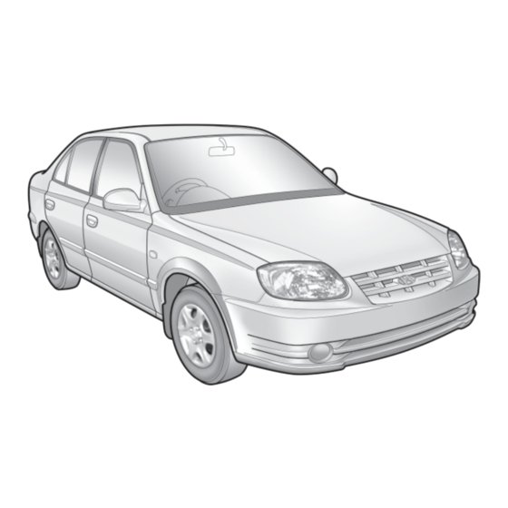Hyundai Accent Quick Reference Manual