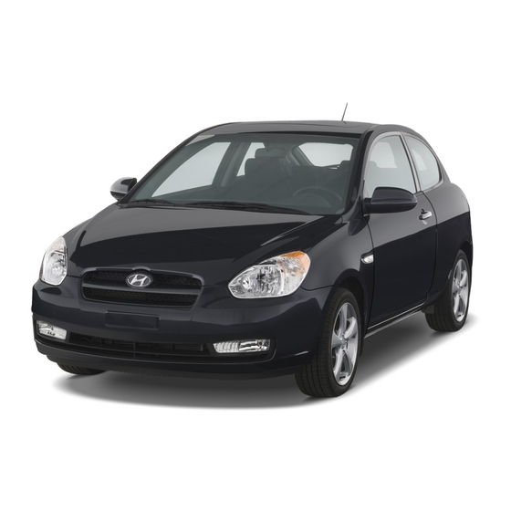 Hyundai Accent Quick Reference Manual