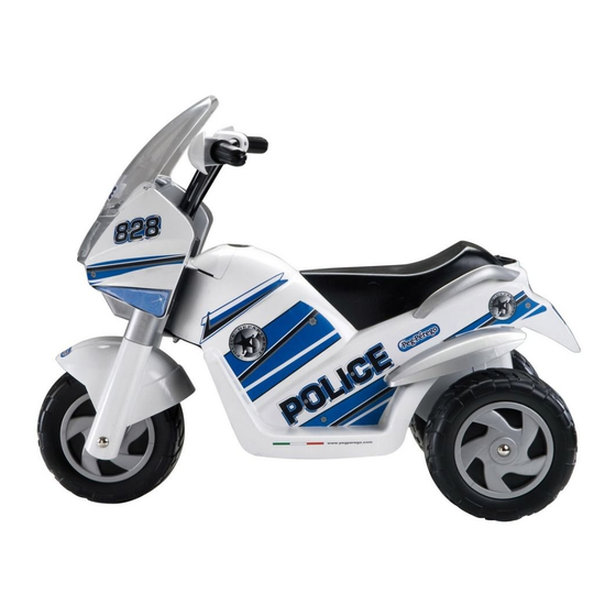 Peg-Perego RAIDER Police-Polize Use And Care Manual