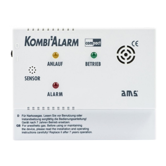 AMS Kombi Alarm Installation And Operating Instrucitons
