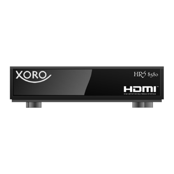 Xoro HRS 8580 User Manual