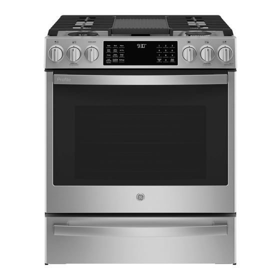 GE PROFILE P2S930YPFS OWNER'S MANUAL Pdf Download ManualsLib