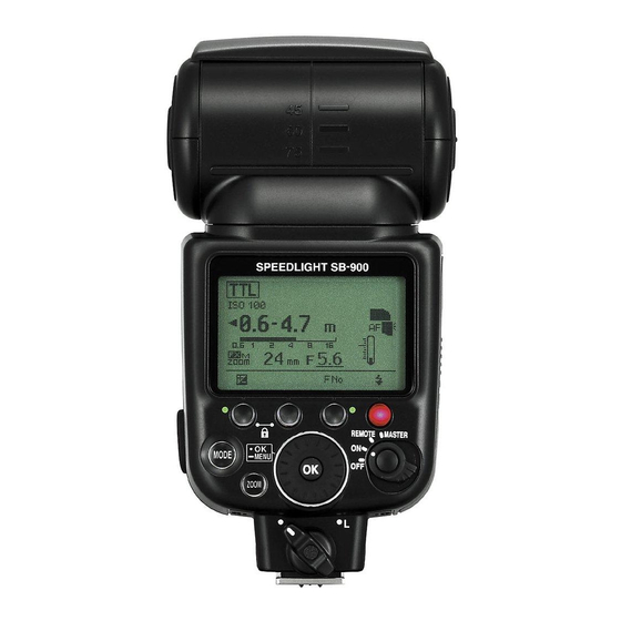 NIKON SB900 MANUAL Pdf Download ManualsLib