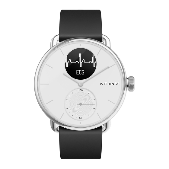 WITHINGS SCANWATCH HWA09 QUICK INSTALLATION MANUAL Pdf Download ...