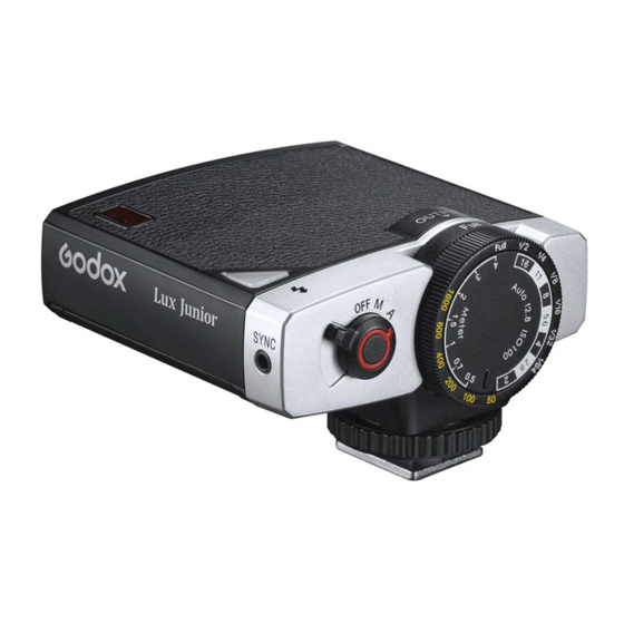 GODOX LUX JUNIOR INSTRUCTION MANUAL Pdf Download ManualsLib