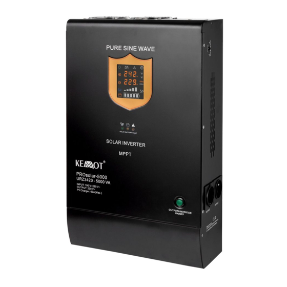 Kemot PROsolar-5000 Owner's Manual