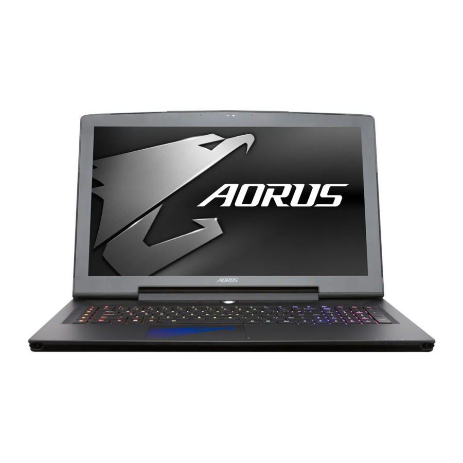 Gigabyte Aorus X7 DT v8 Gaming Laptop Manuals