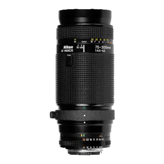 Nikon AF Zoom-Nikkor 75-300mm f/4.5-5.6 Instruction Manual