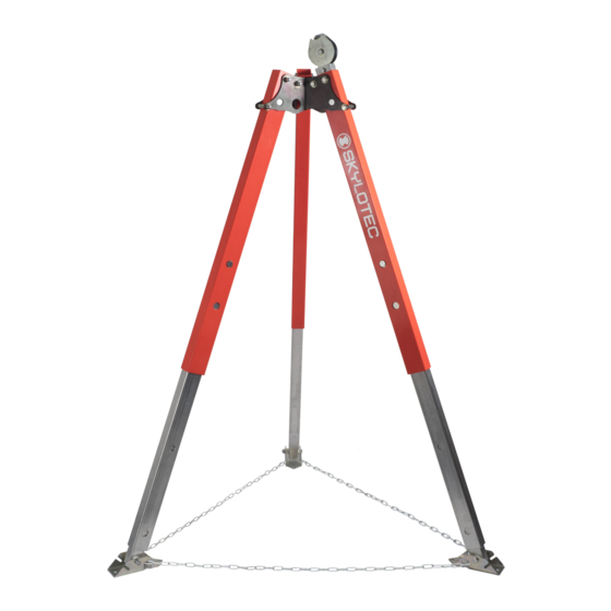 SKYLOTEC Jackpod Tripod 1 Instructions Of Use