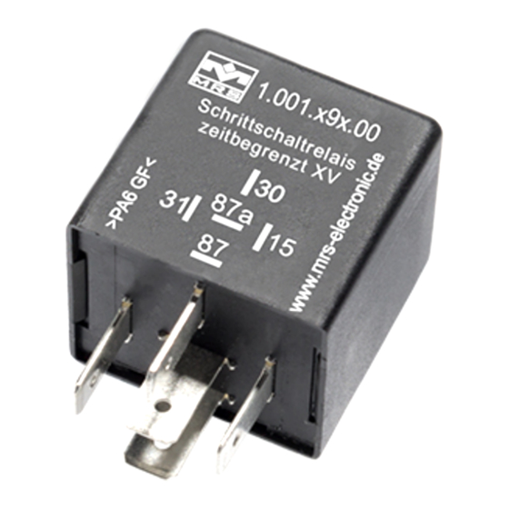 MRS M3 12 V Operating Instructions Manual