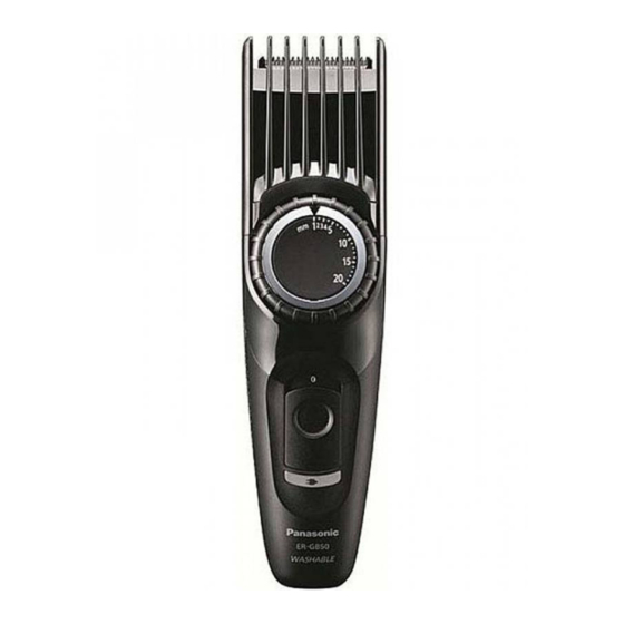 Panasonic ER-GB50 Service Manual