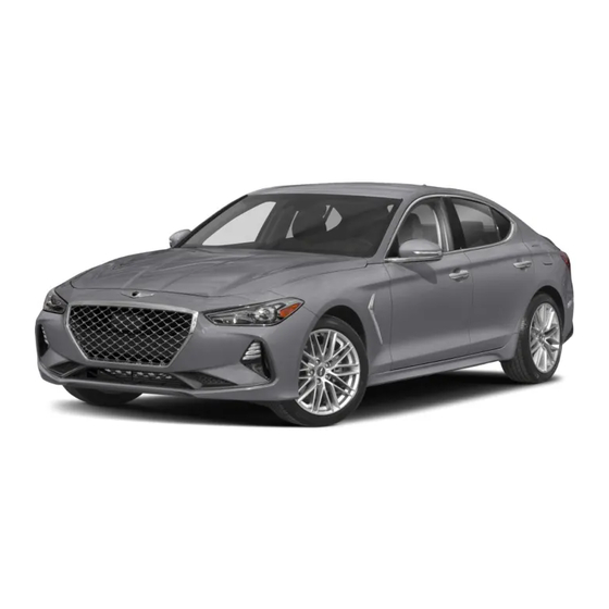 GENESIS G70 QUICK REFERENCE MANUAL Pdf Download | ManualsLib