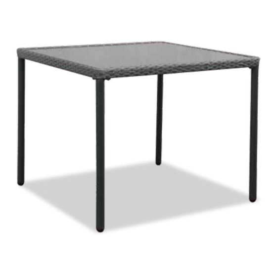 HOMEBASE BAMBRICK SQUARE TABLE 586583 INSTRUCTION MANUAL Pdf Download