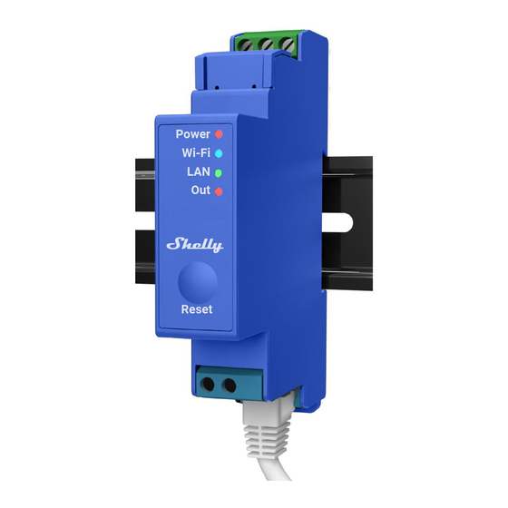 Shelly PRO 1 General User And Safety Manual