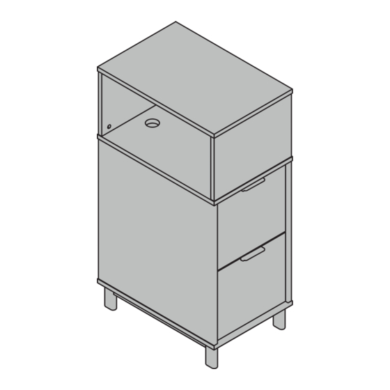 Sauder worksense Bergen Circle 426278 Manual