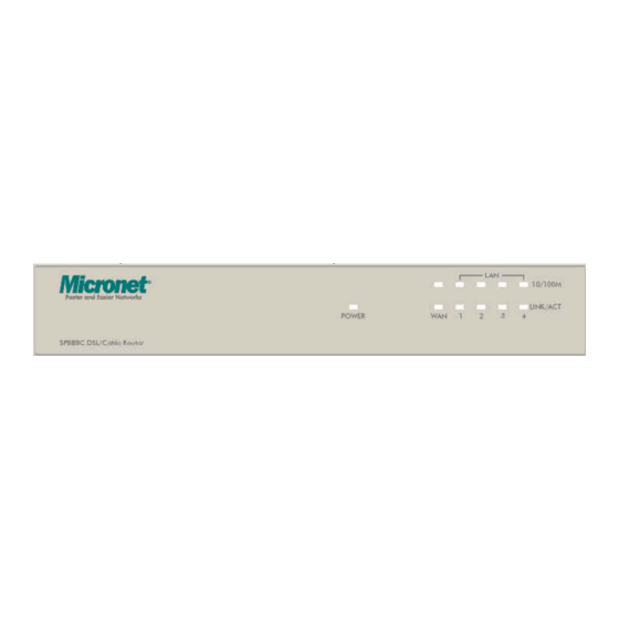 MicroNet SP888C User Manual