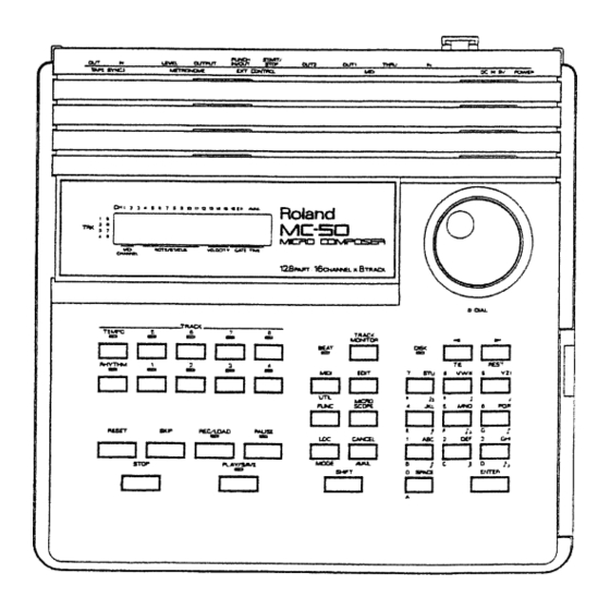 Roland MC-50 Owner's Manual