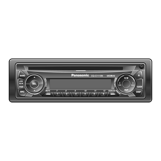 Panasonic CQ-C1115N Service Manual