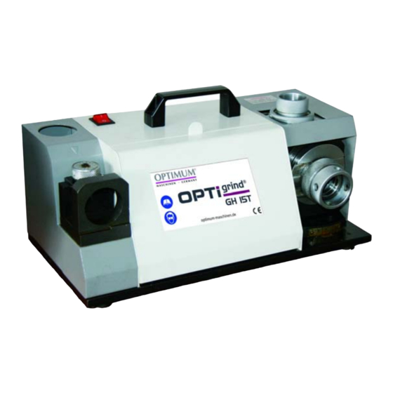 Optimum OptiGrind GH 15T Operating Manual