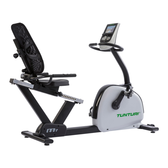 Tunturi E-80R User Manual