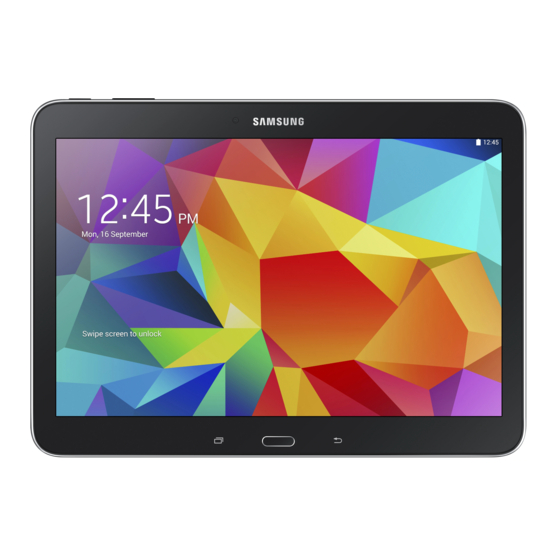 SAMSUNG GALAXY TAB4 USER MANUAL Pdf Download | ManualsLib