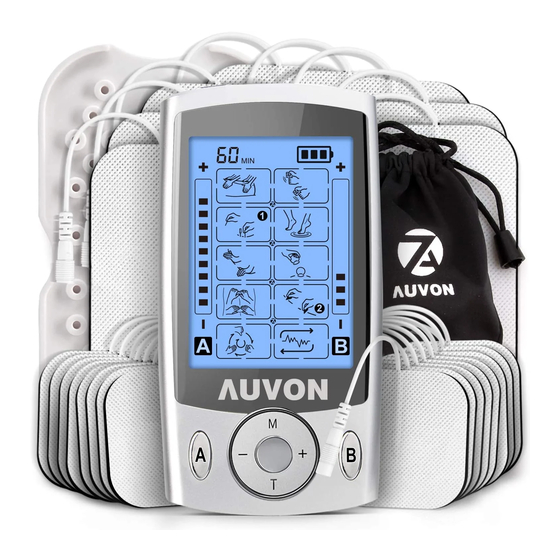 AUVON TENS Unit 3-in-1 36 Modes Rechargeable EMS Massage Machine with 40h  Battery Life