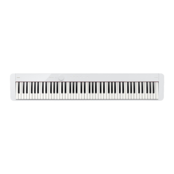 CASIO PRIVIA PX-S1100WE USER MANUAL Pdf Download | ManualsLib