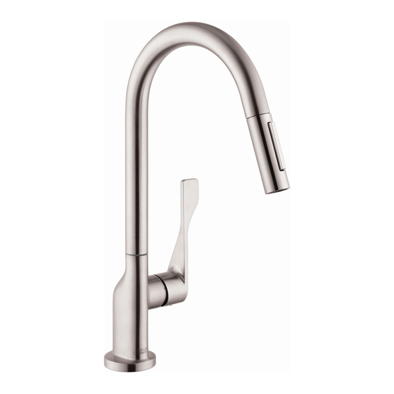 AXOR CITTERIO 39835 1 SERIES INSTALLATION/USER INSTRUCTIONS/WARRANTY ...