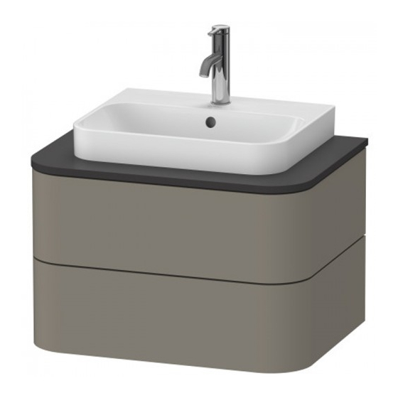 DURAVIT Happy D.2 Plus HP 4960 Mounting Instructions