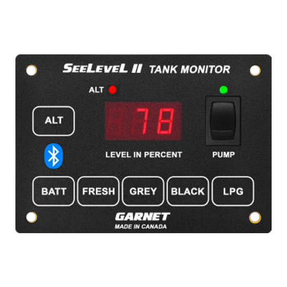 Garnet SEELEVEL II 709-BTP7 User Manual