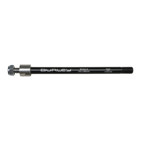 Burley THRU AXLE Owner's Instructions