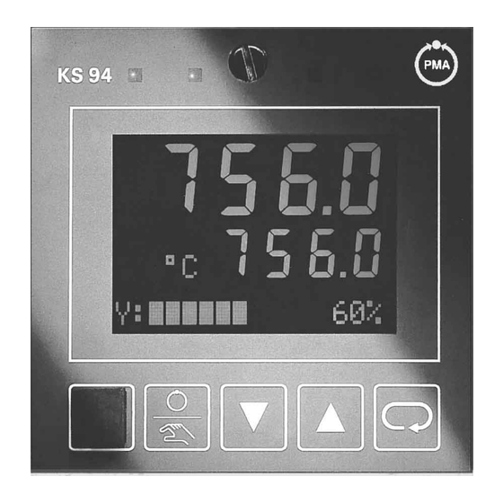 PMA KS 94 PROFIBUS-DP Quick Start Manual