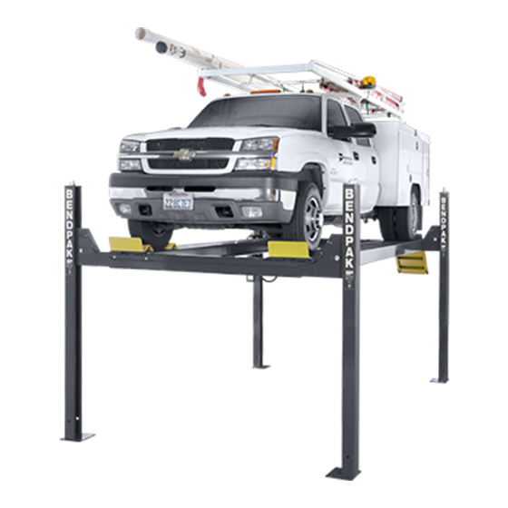 BENDPAK HD-14T INSTALLATION AND OPERATION MANUAL Pdf Download | ManualsLib