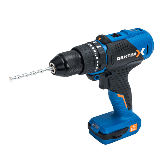 User Manuals: Dexter Laundry UP20 Cordless Impact Drill
