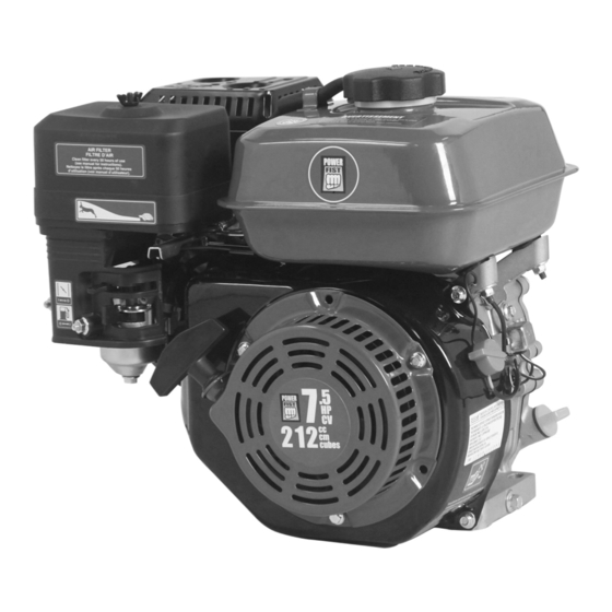 Power Fist 7-1/2 HP 212cc OHV Manuals