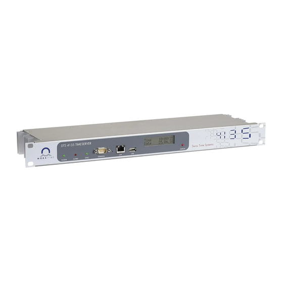 Mobatime DTS 4132 Quick Installation Manual