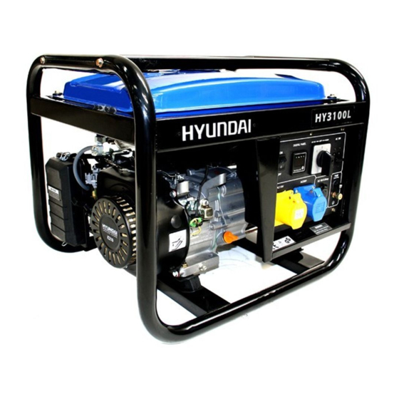 HYUNDAI POWER PRODUCTS HY3100L USER MANUAL Pdf Download | ManualsLib