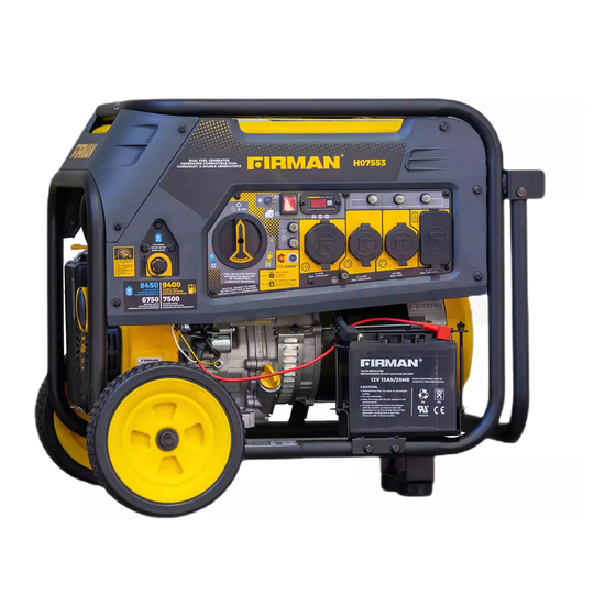 FIRMAN H07553 OPERATOR'S MANUAL Pdf Download ManualsLib