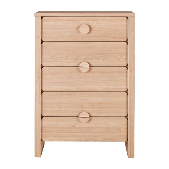 FANTASTIC FURNITURE LUNAR TALLBOY ASSEMBLY INSTRUCTIONS MANUAL Pdf