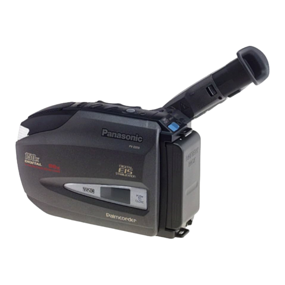Panasonic Palmcorder PV-D209 Operating Instructions Manual