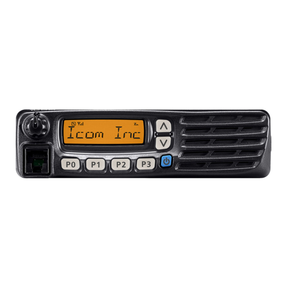 Icom IC-F5020 Series Instruction Manual